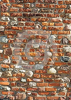 Red brick wall