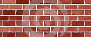 Red brick wall abstract background. Texture of bricks