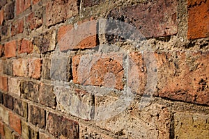 Red Brick Wall from Angle