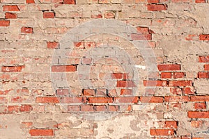 Red brick wall background