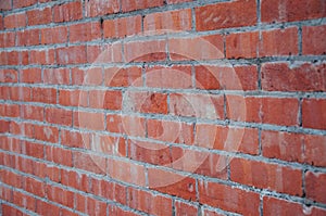 Red brick wall background photo