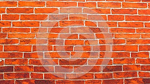 Red brick wall background