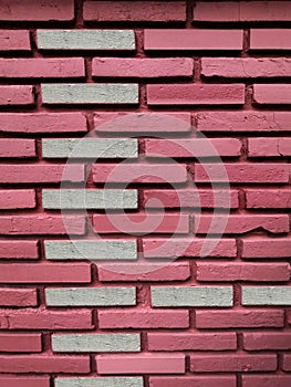 Red brick wall background close