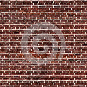 Red brick wall background seamless texture