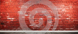 Red Brick Wall Background Texture: Rustic Interior Design