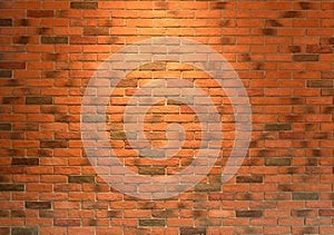 Red brick wall close up texture background, seamless