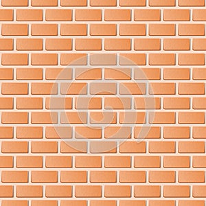 Red brick wall illustration background.