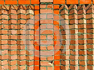 Red brick  wall