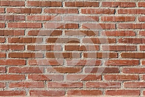 Red brick wall and mortar