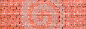 Red Brick Wall Panorama large panoramic background