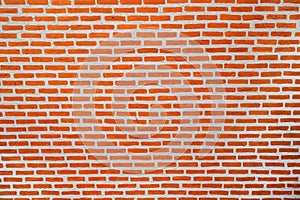 Red brick wall pattern surface texture. Close-up of interior material for design decoration background