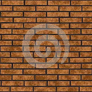 Red brick wall seamless background