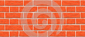 Red brick wall seamless pattern background.