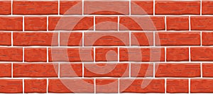 Red brick wall seamless pattern background.