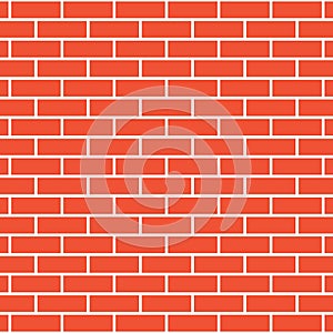 Red brick wall seamless pattern vector