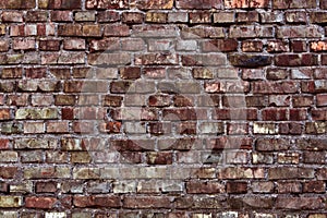 Red brick wall texture