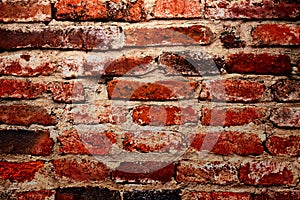 Red brick wall texture