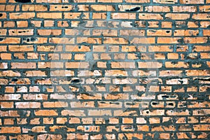 Red brick wall texture