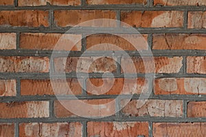 Red brick wall texture. background