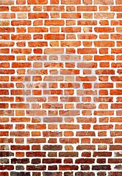 Red brick wall texture background.