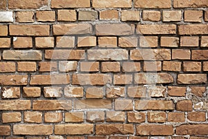 Red brick wall texture background