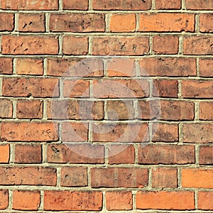 Red brick wall texture background