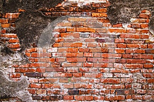 Red brick wall texture background