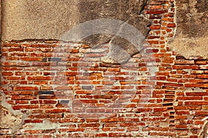 Red brick wall texture background