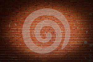 Red brick wall texture background style