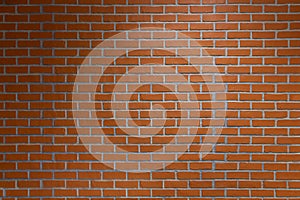 Red brick wall texture background. Surface texture masonry bright cleaned brickwork.