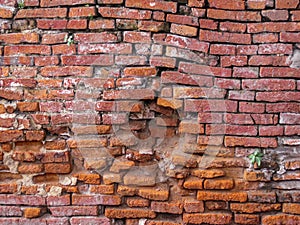 Red brick wall texture background. Surface texture masonry bright cleaned brickwork.