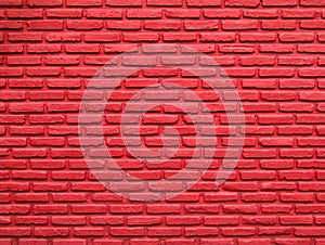 Red brick wall texture background. Surface texture masonry bright cleaned brickwork