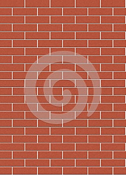 Red brick wall texture connects endlessly