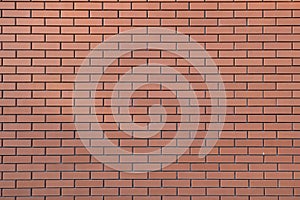 Red brick wall texture grunge background for home and interior design. Wide panoramic view of the building with good detail. Abstr