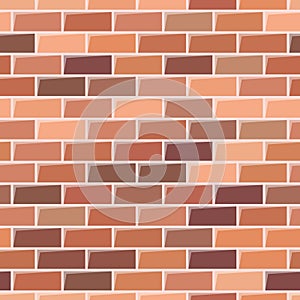 Seamless red brick wall background