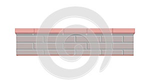 Red Brick Wall Texture, Timeless Building Material, vector design Generative AI