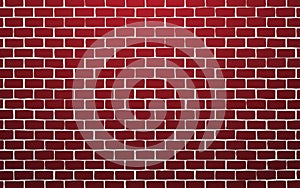 Red brick wall vector illustration background