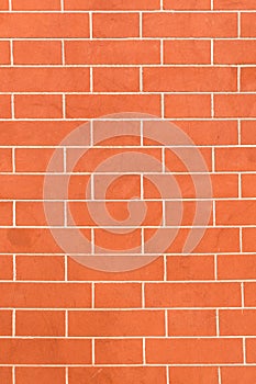 Red brick wall, vetical