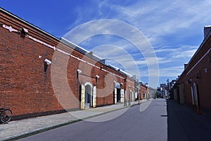 The red brick warehouse group into large shopping malls photo