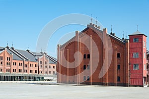 Red brick warehouse in yokohama