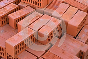 Red bricks.