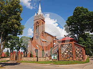 Red bricks church