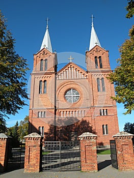 Red bricks church, Lithuania