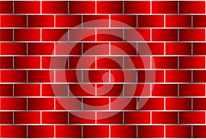 Red bricks - vector pattern