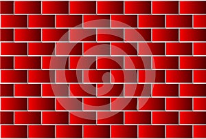 Red bricks - vector pattern