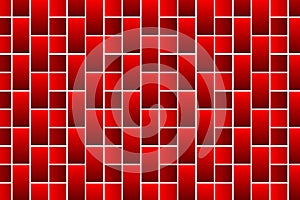 Red bricks - vector pattern