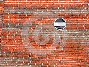 Red bricks wall