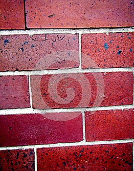 Red Bricks of a wall