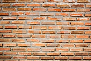 Red bricks wall background.