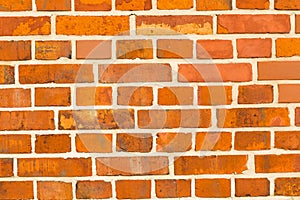 Red bricks wall background